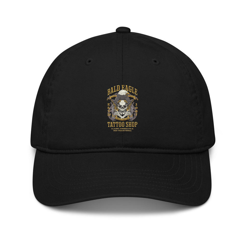 Bald Eagle Tattoo Shop - Skeleton Organic Baseball Cap