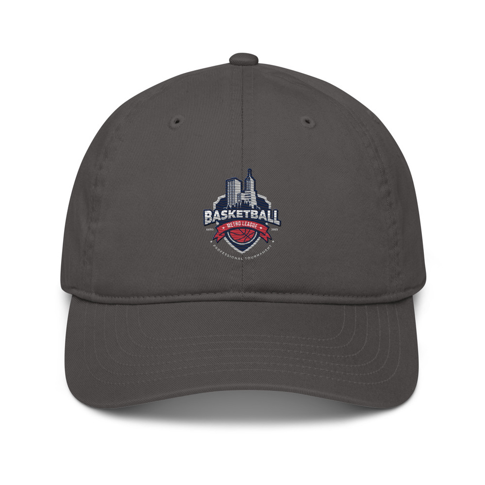Basketball Sports Logo Organic Baseball Cap