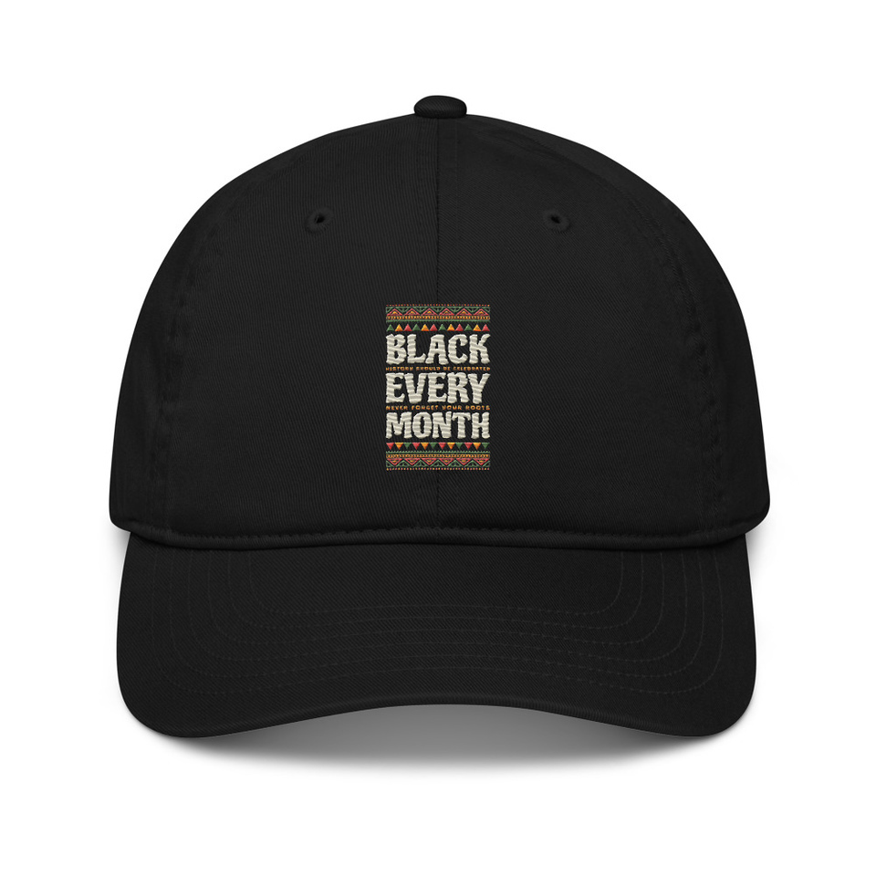 Black Every Month - African American History Organic Baseball Cap