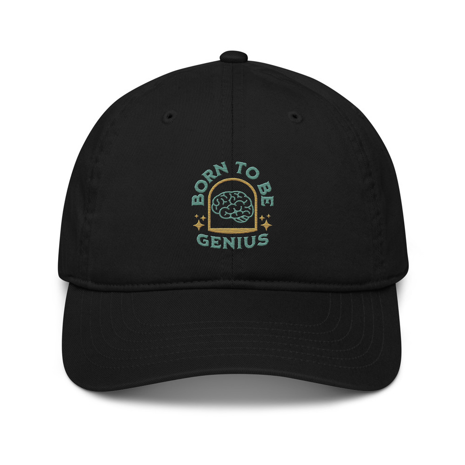 Born To Be Genius - Brain Organic Baseball Cap