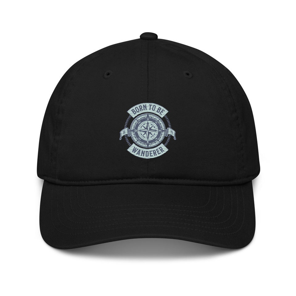 Born to be Wanderer - Compass Organic Baseball Cap