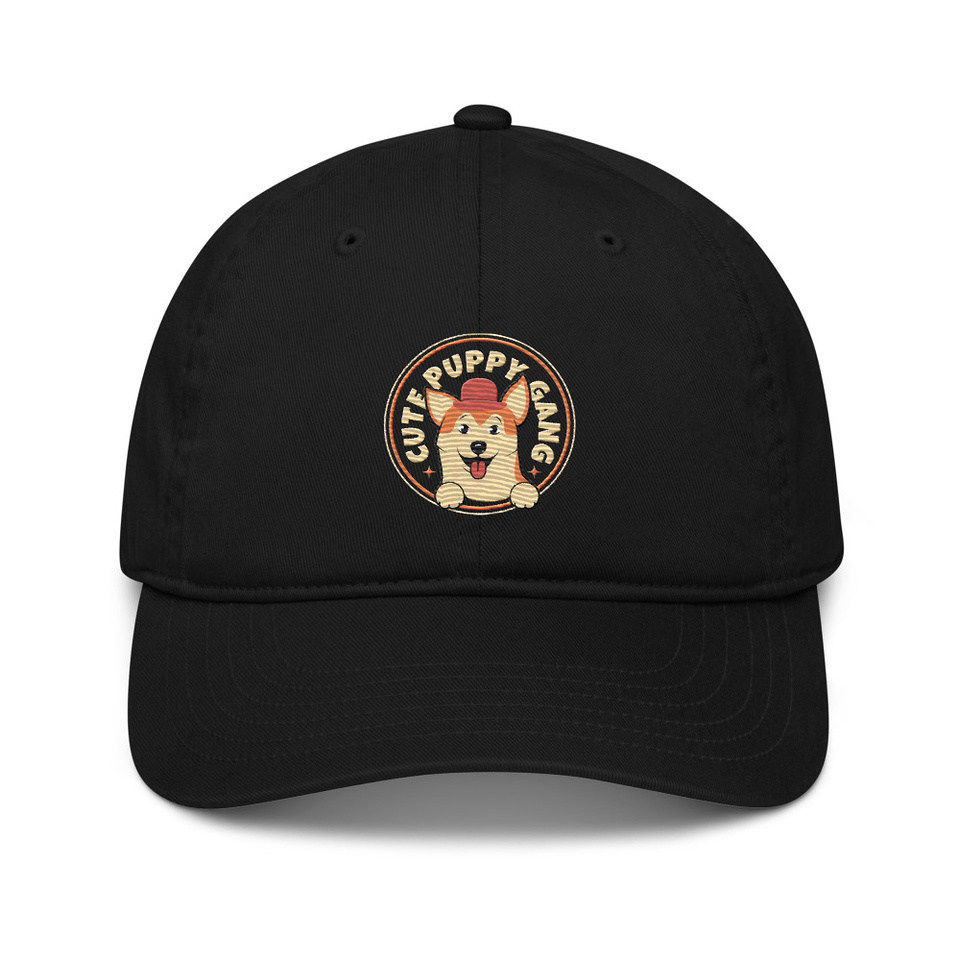 Cute Puppy Gang - Corgi Organic Baseball Cap
