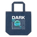 Abstract Y2K Organic Denim Tote Bag