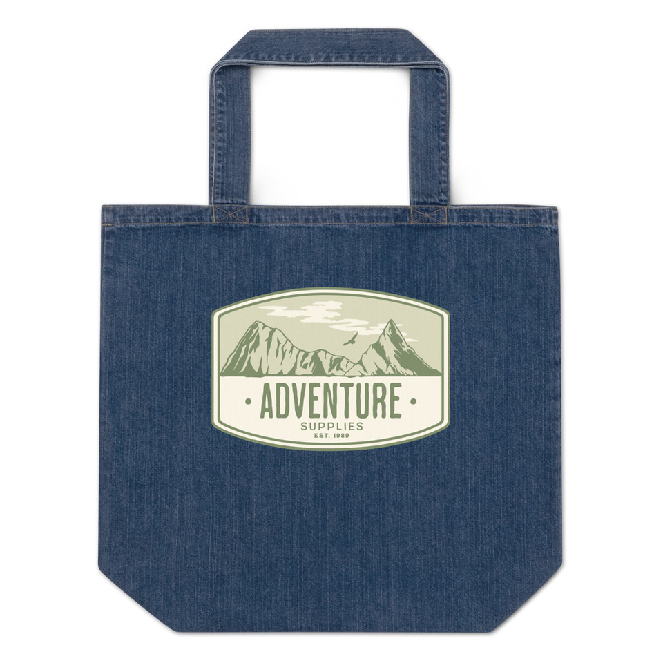 Adventure Supplies - Mountain Organic Denim Tote Bag