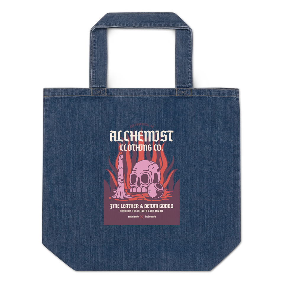 Alchemist Clothing Co. - Halloween Organic Denim Tote Bag