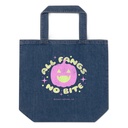 All Fangs No Bite - Halloween Organic Denim Tote Bag