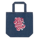 All You Need is Love - Retro Valentines Day Organic Denim Tote Bag