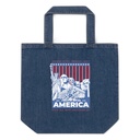 AMERICA (2) Organic Denim Tote Bag