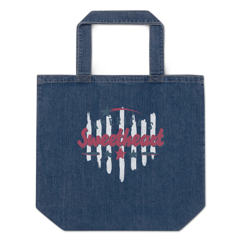 America's Sweetheart Organic Denim Tote Bag