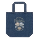 American All Star Football - Sports Helmet Organic Denim Tote Bag