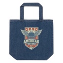 American Football League - Sports Helmet Organic Denim Tote Bag