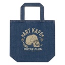 Art Kafe Motor Club Organic Denim Tote Bag