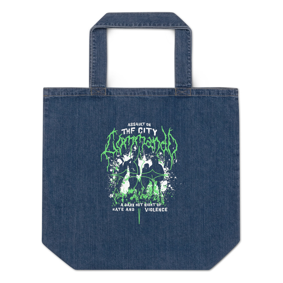Assault on the City Organic Denim Tote Bag