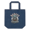 BADASS CAT DAT Organic Denim Tote Bag