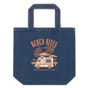 Beach Bites Organic Denim Tote Bag