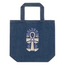 Believe  - Faith Symbol Organic Denim Tote Bag