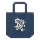 Best Fishing Dad - Typography Organic Denim Tote Bag