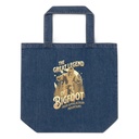 Bigfoot Legend  - Appalachian Forest Organic Denim Tote Bag