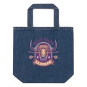 Bison Brand Leather - Animal Organic Denim Tote Bag