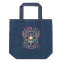 BLACK INK TATTOO Organic Denim Tote Bag