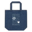 Black Magic Coffee - Simple Cup Organic Denim Tote Bag