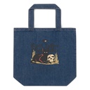 Black Sphinx Organic Denim Tote Bag