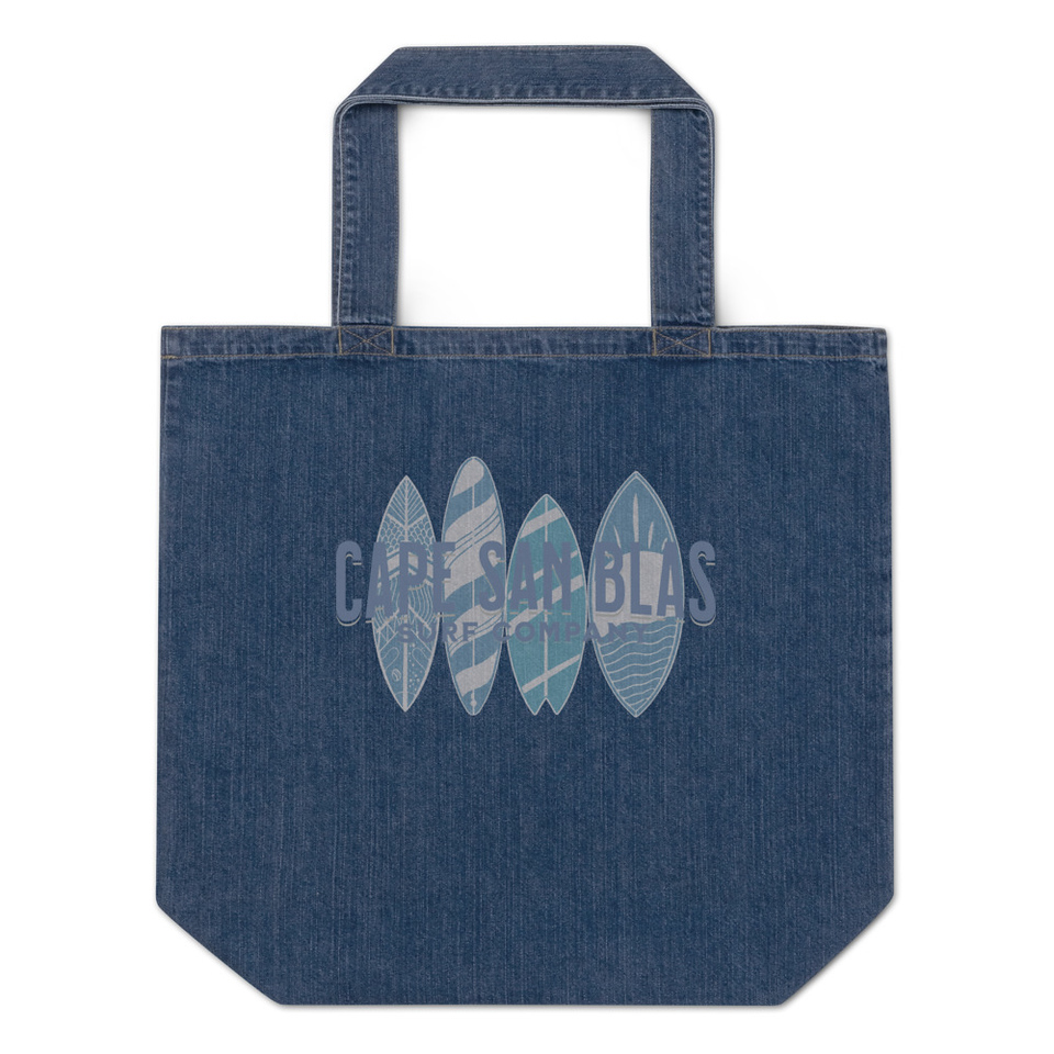 Board Room Organic Denim Tote Bag