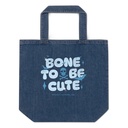 Bone To Be Cute - Halloween Organic Denim Tote Bag