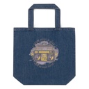 Boombox Music Player - Retro Organic Denim Tote Bag
