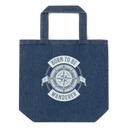 Born to be Wanderer - Compass Organic Denim Tote Bag