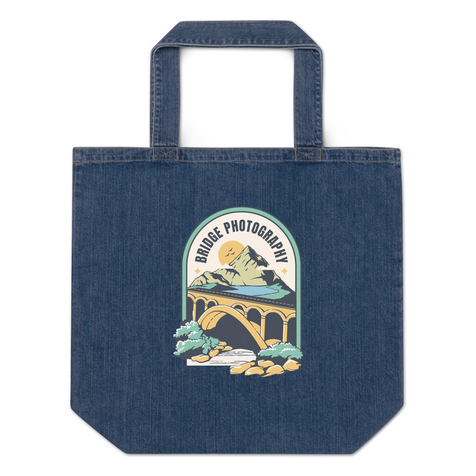 Bridge Photography - Scenic Organic Denim Tote Bag