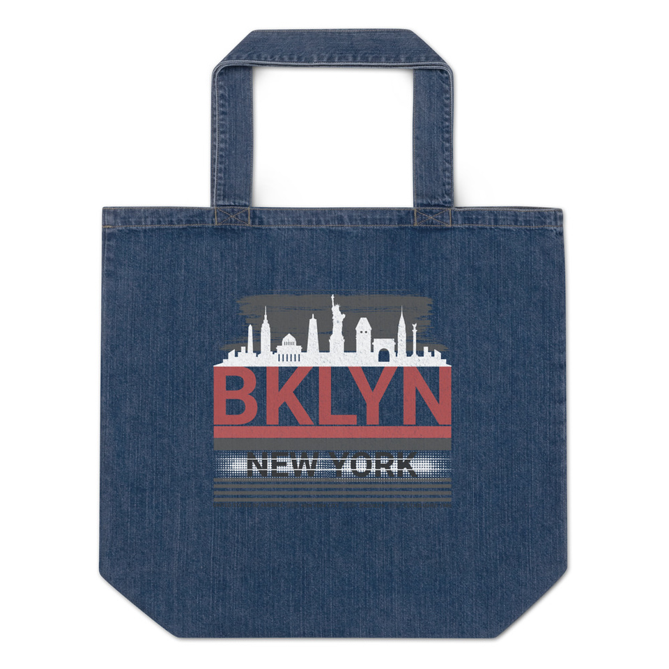 Brooklyn -New York   Organic Denim Tote Bag