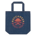 Buccaneer Club - Pirate Skull Organic Denim Tote Bag