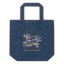 Caffeine Cruisers Organic Denim Tote Bag
