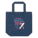 Calligraphic Soul Organic Denim Tote Bag