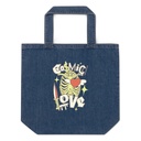 Cosmic Love (2) Organic Denim Tote Bag