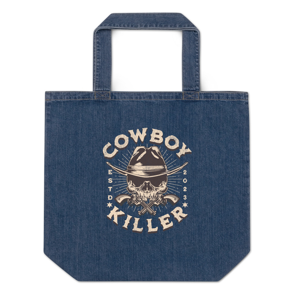 COWBOY KILLER Organic Denim Tote Bag