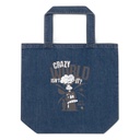 Crazy World Organic Denim Tote Bag