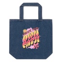 Create Your Own Path Organic Denim Tote Bag