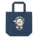 Creative Time Organic Denim Tote Bag
