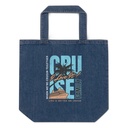 Cruise Ship Organic Denim Tote Bag