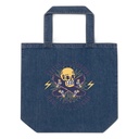 Custom Skateboards - Skull Organic Denim Tote Bag