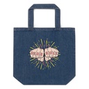 Dads Rule Organic Denim Tote Bag