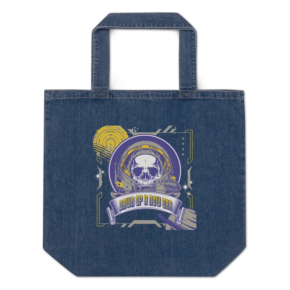 DAWN OF A NEW ERA Organic Denim Tote Bag