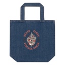 Death or Glory - Sword Snake Organic Denim Tote Bag