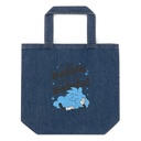 Delulu is the Solulu! - Typographic Cartoon Streetwear Organic Denim Tote Bag