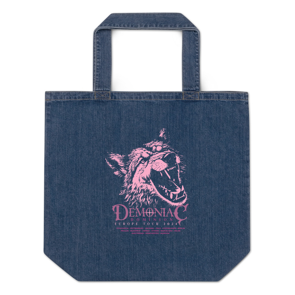 Demoniac Dominion Organic Denim Tote Bag