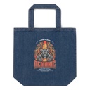 Demonic Organic Denim Tote Bag