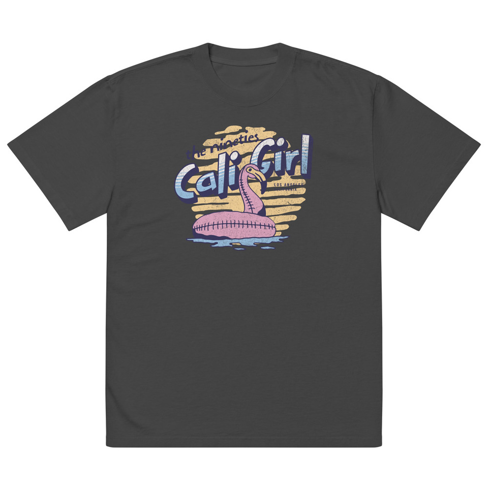 90's Cali Girl Oversized Faded T-Shirt