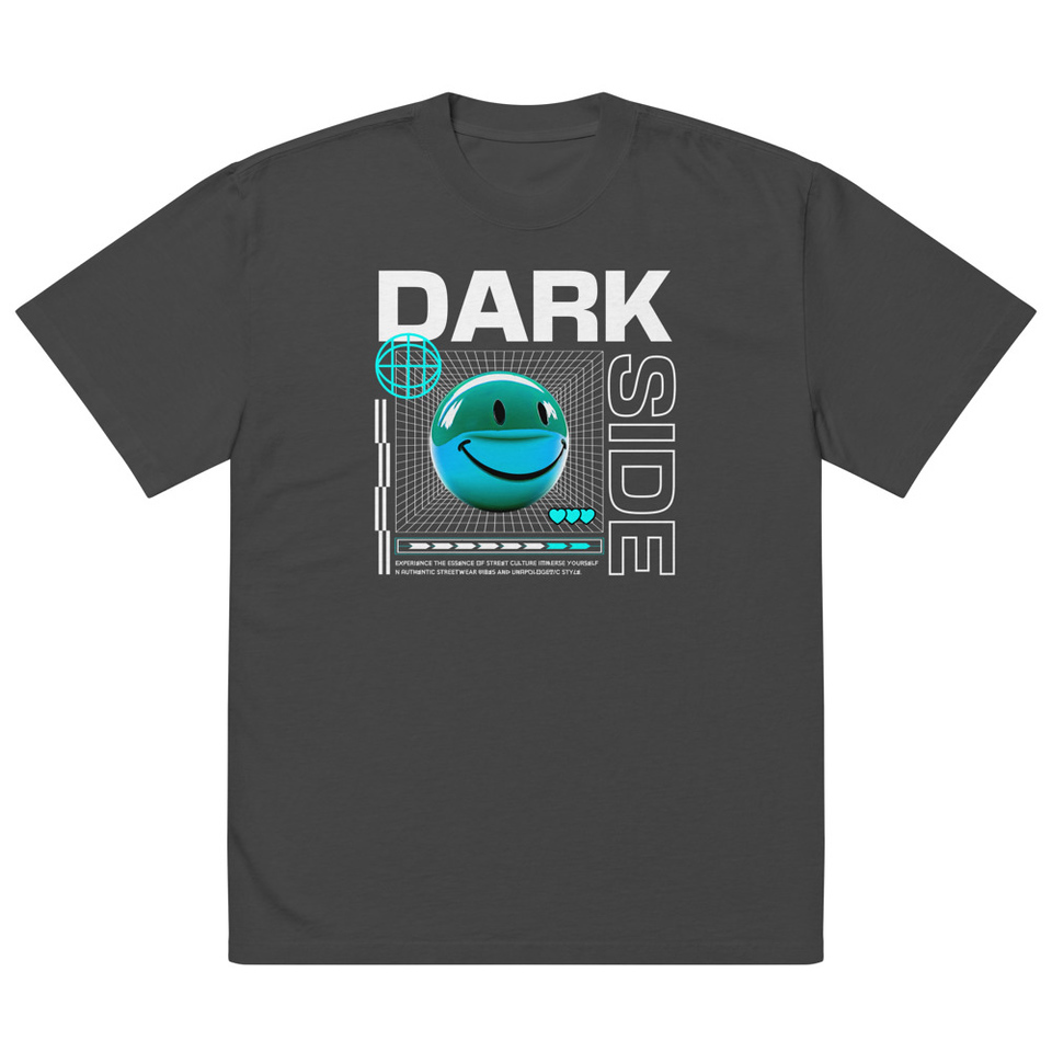 Abstract Y2K Oversized Faded T-Shirt